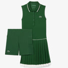 Lacoste Women's Heritage Tennis Dress - Green/White