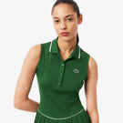 Lacoste Women's Heritage Tennis Dress - Green/White