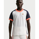 Nike Men's Heritage Court Short Sleeve - Sail/Dark Obsidian