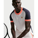 Nike Men's Heritage Court Short Sleeve - Sail/Dark Obsidian