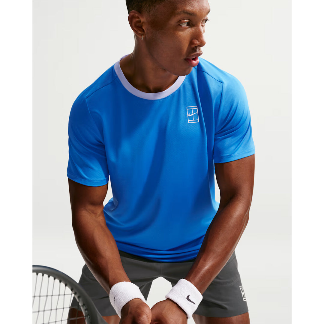 Nike Men's Advantage Court Top - Light Photo Blue