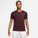 Nike Men's Advantage Court Top - Burgundy Crush/White