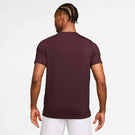 Nike Men's Advantage Court Top - Burgundy Crush/White