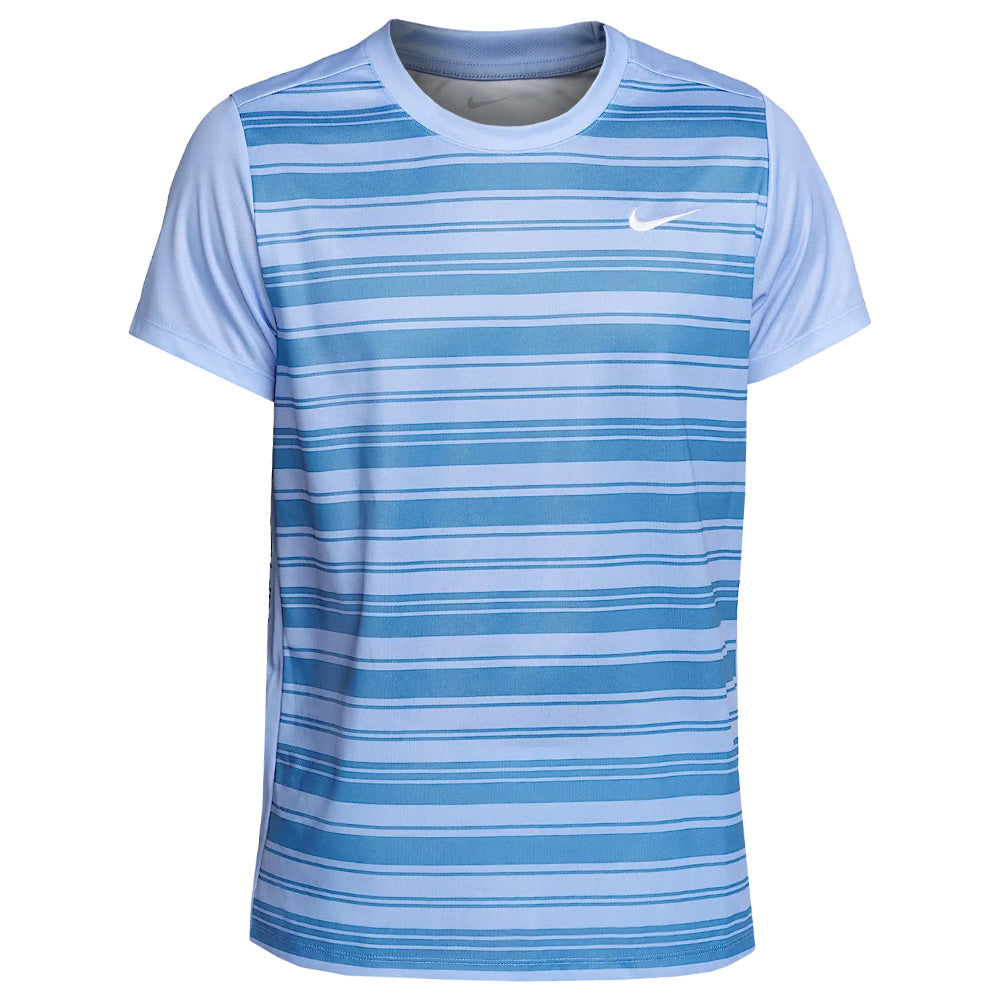 Nike Men's Victory Print Tee - Aluminum/Blue Beyond