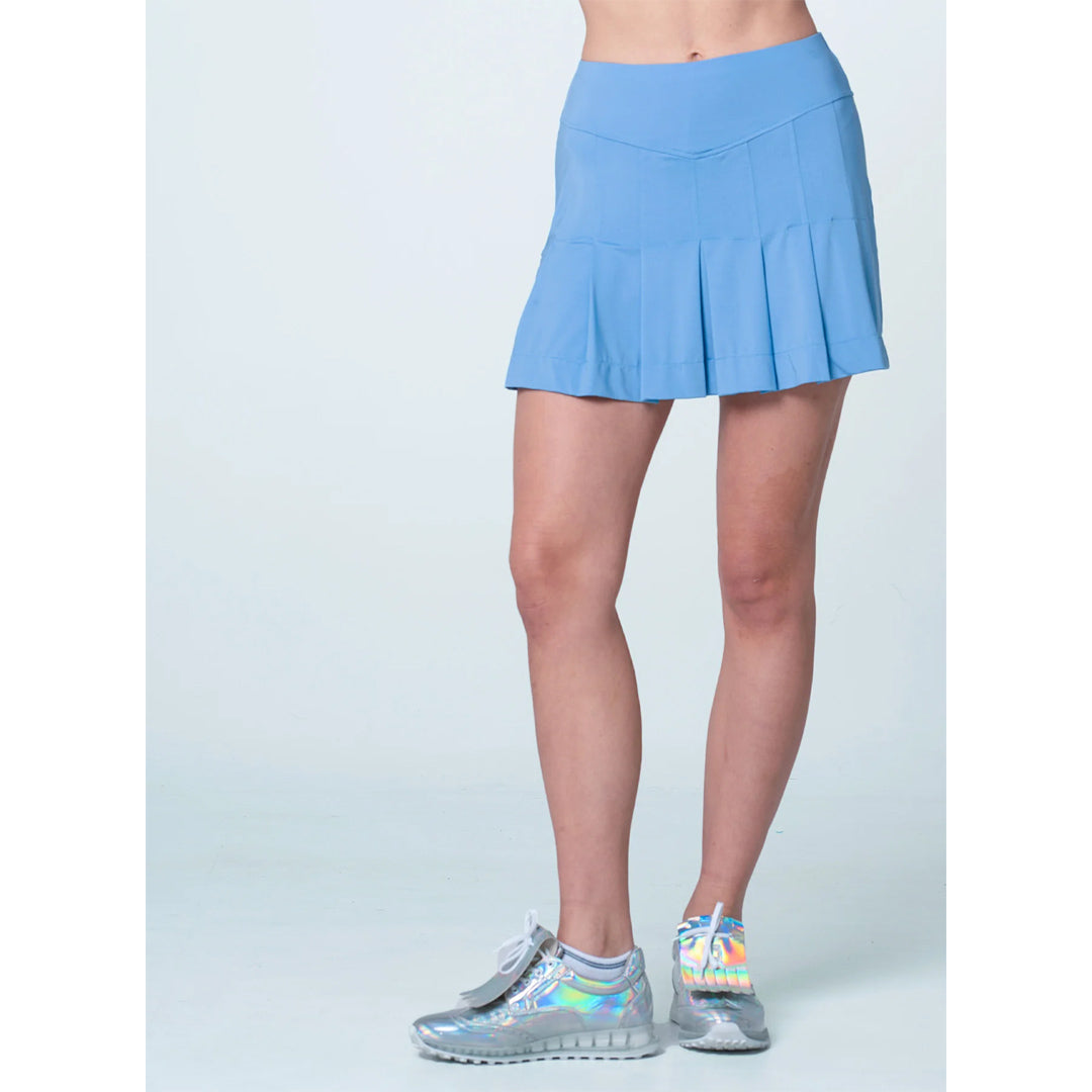 Lucky In Love Women's Golf Course Skort - Periwinkle