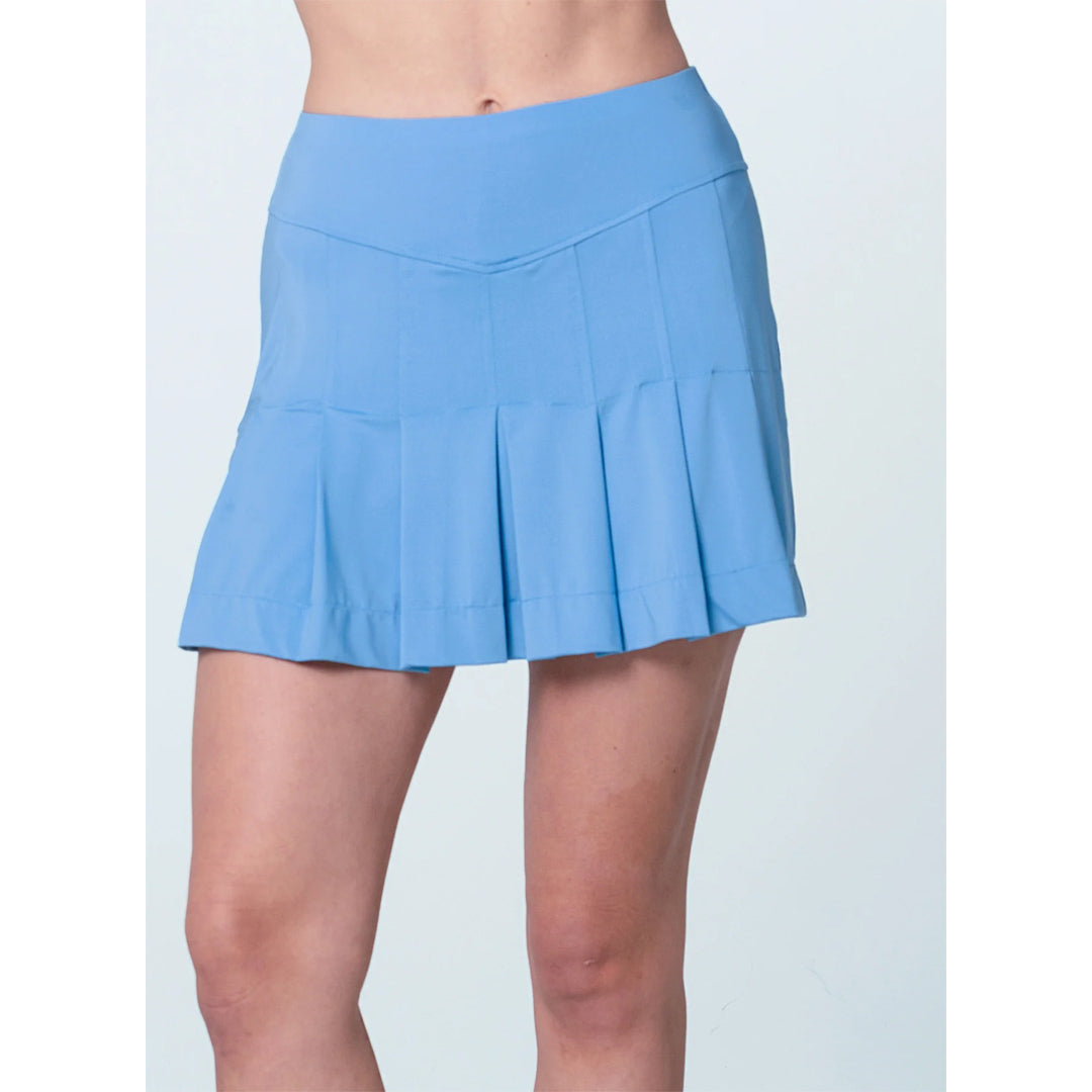 Lucky In Love Women's Golf Course Skort - Periwinkle