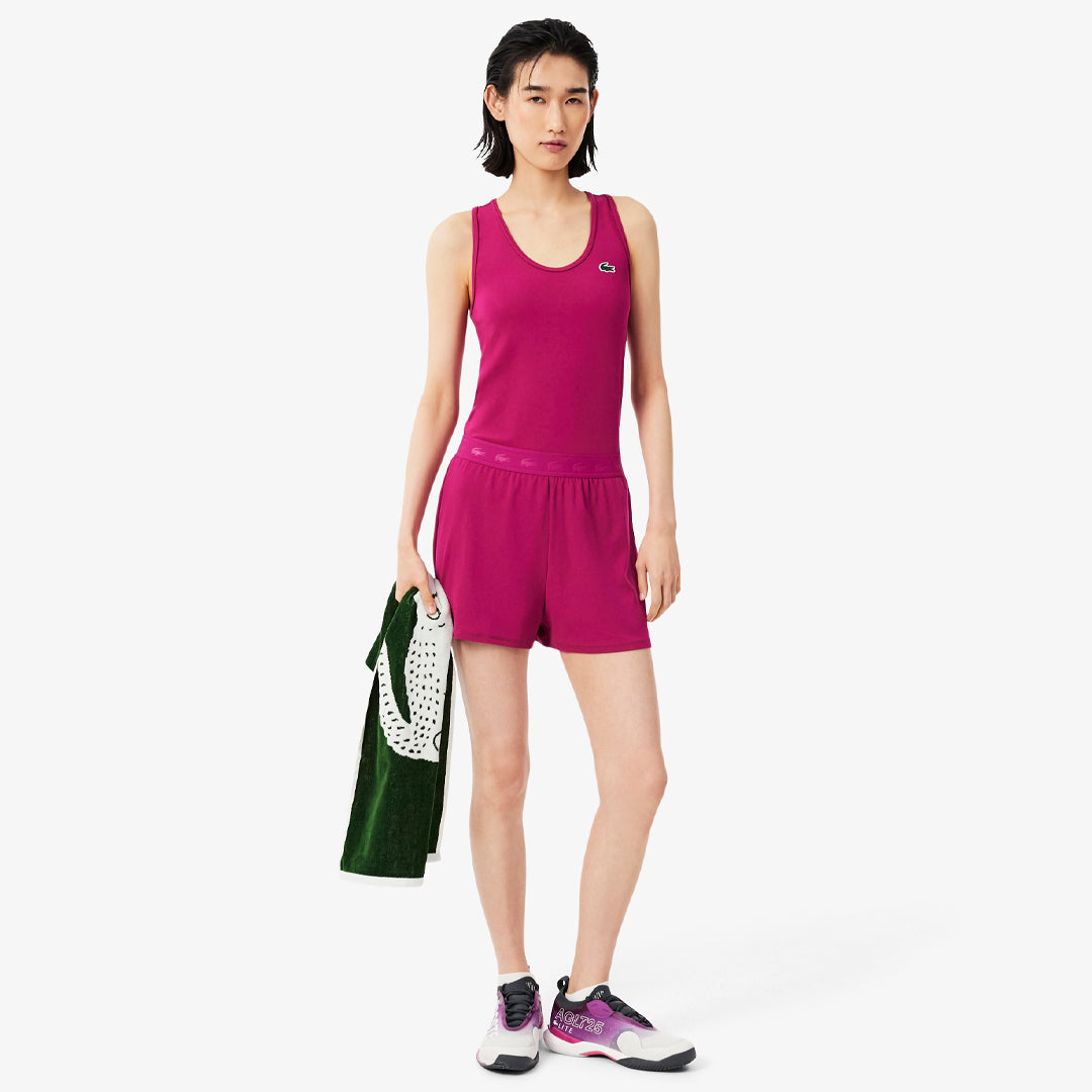 Lacoste Women's Ultra Dry Training Pique Short - Rubine Red
