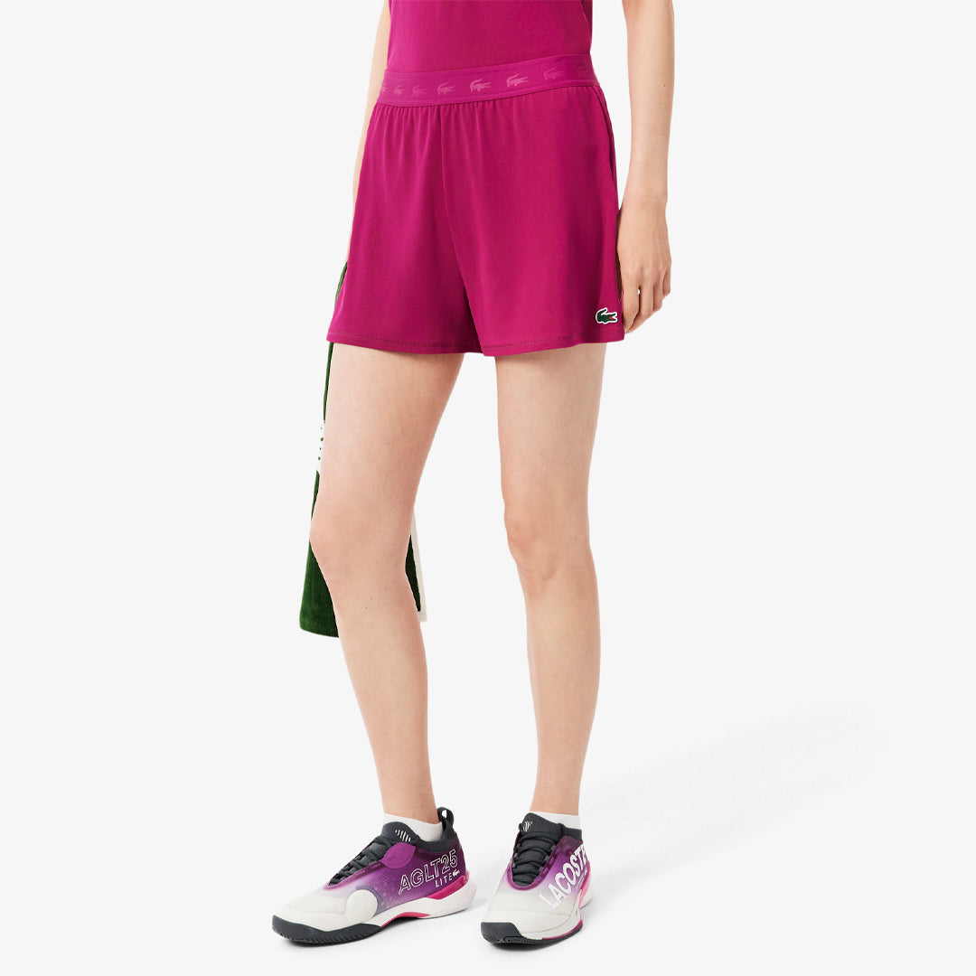 Lacoste Women's Ultra Dry Training Pique Short - Rubine Red
