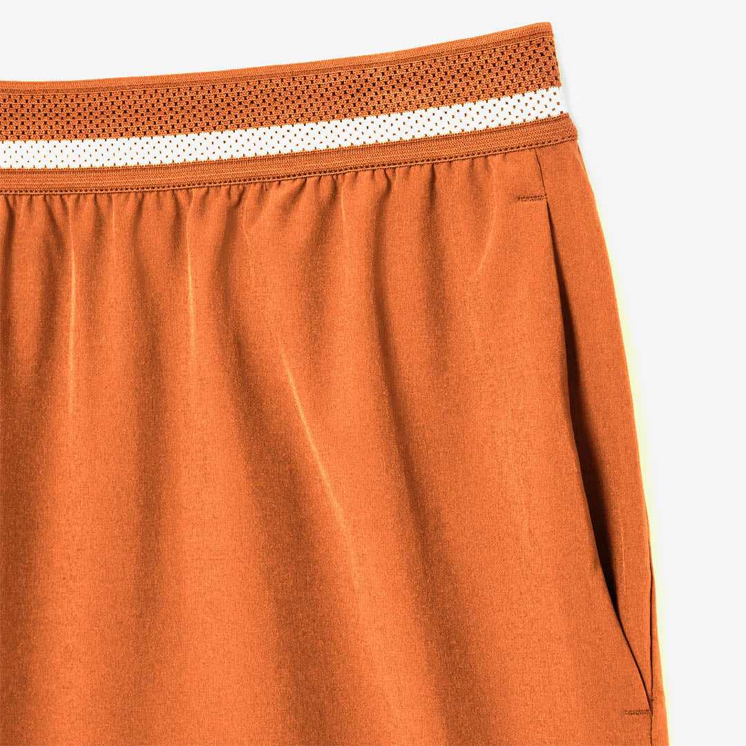 Lacoste Men's Djokovic X Tennis Short - Orange/White