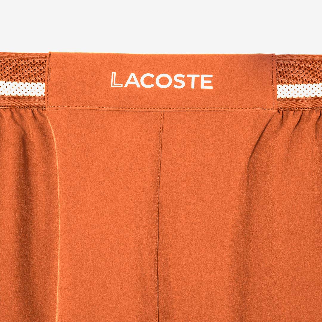Lacoste Men's Djokovic X Tennis Short - Orange/White