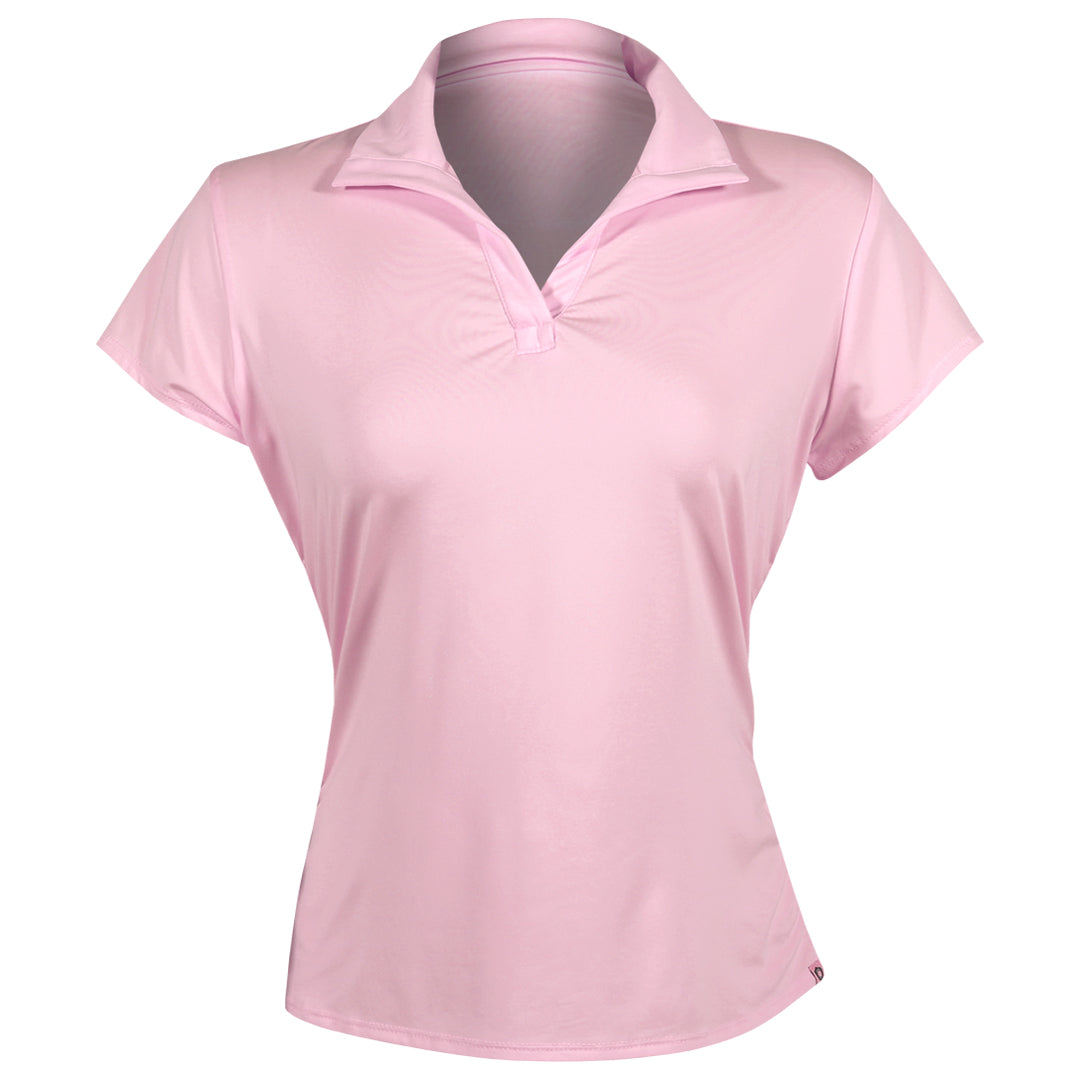 Lucky In Love Women's Day Club Short Sleeve Polo - Pink