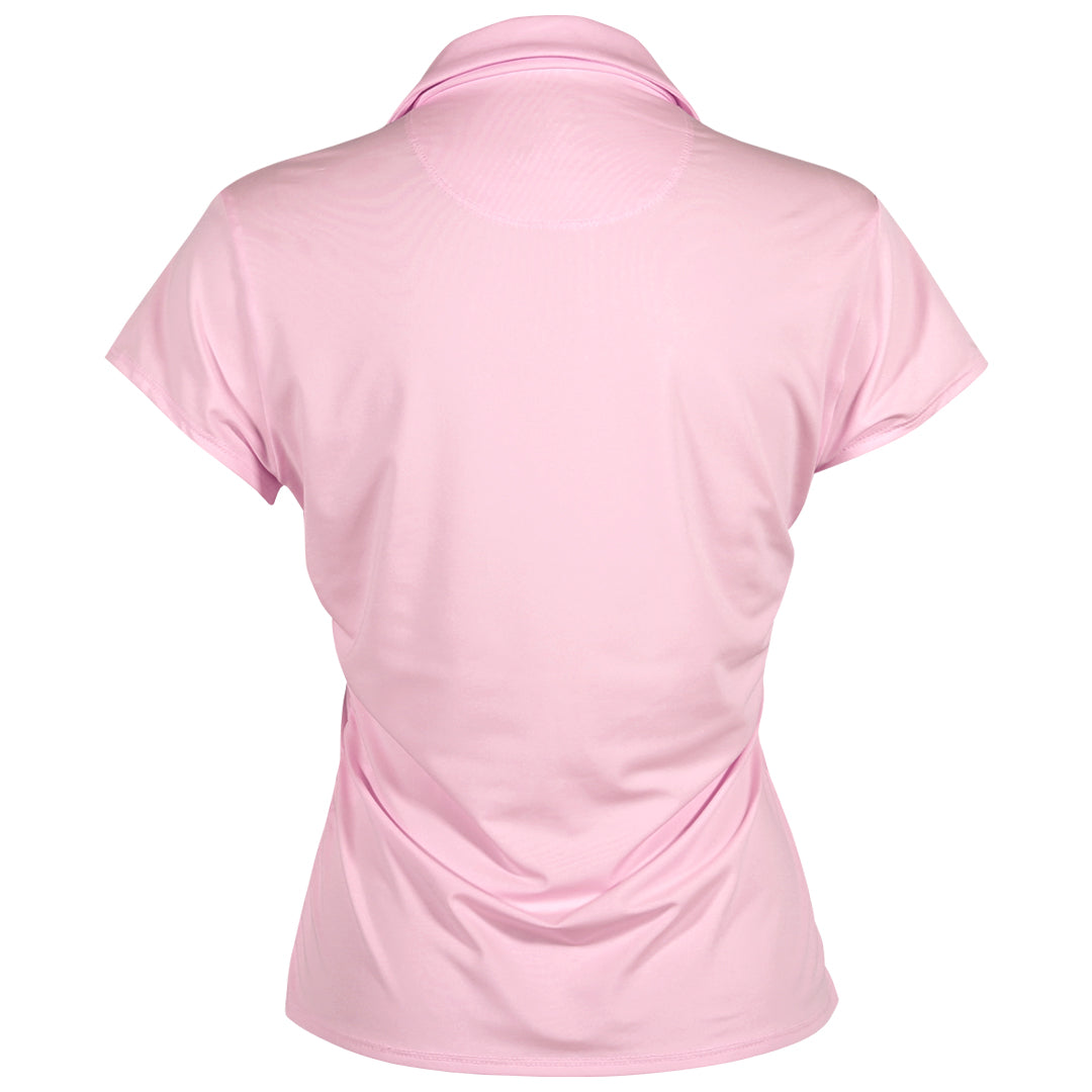 Lucky In Love Women's Day Club Short Sleeve Polo - Pink