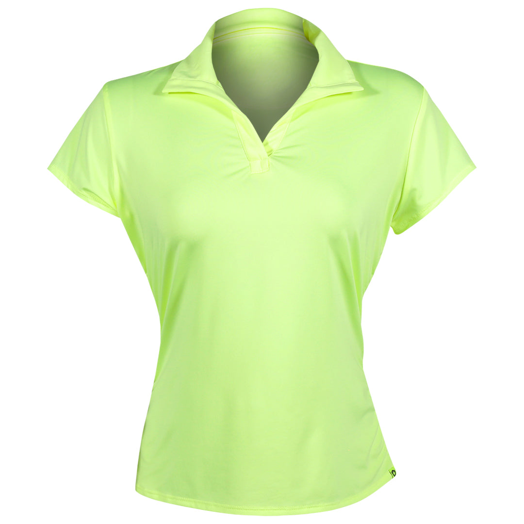 Lucky In Love Women's Day Club Short Sleeve Polo - Lemon Frost