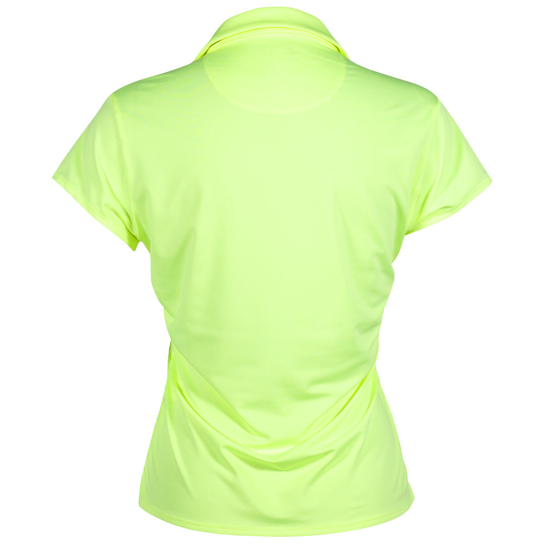 Lucky In Love Women's Day Club Short Sleeve Polo - Lemon Frost