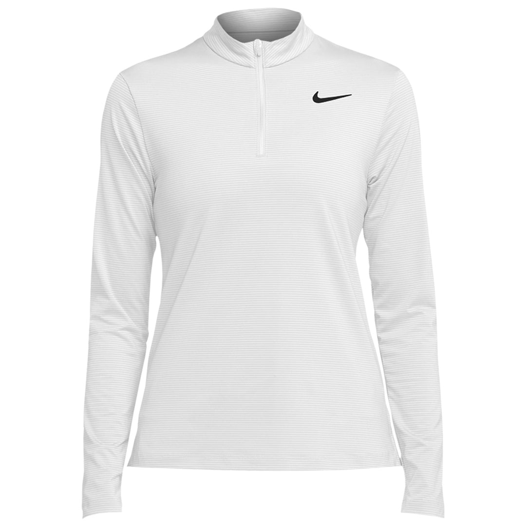Nike Women's Victory UV 1/2 Long Sleeve Zip - White