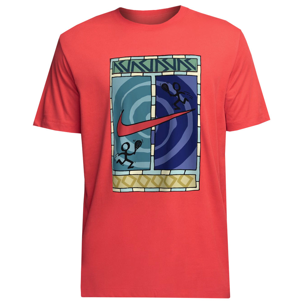 Nike Men's Court Dri-Fit Tee - Light Crimson
