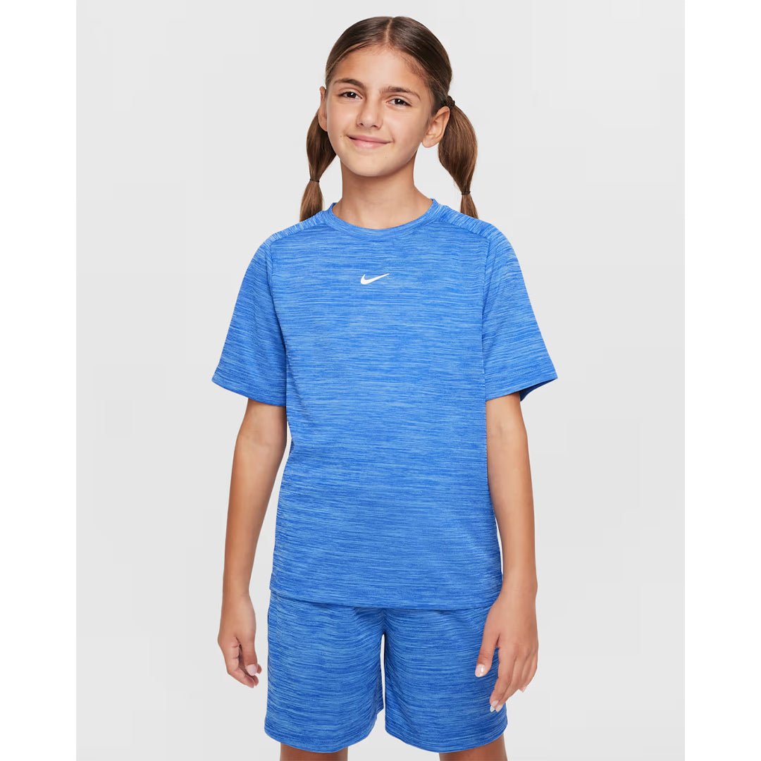 Nike Junior Multi Short Sleeve Tee - Blue Heather