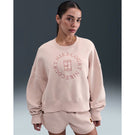 Nike Women's Heritage II Crew Neck Sweater - Silt Red/Red Stardust