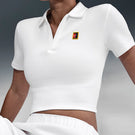 Nike Women's Heritage Cropped Polo - White