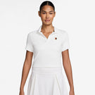 Nike Women's Heritage Cropped Polo - White