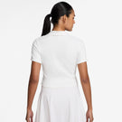 Nike Women's Heritage Cropped Polo - White