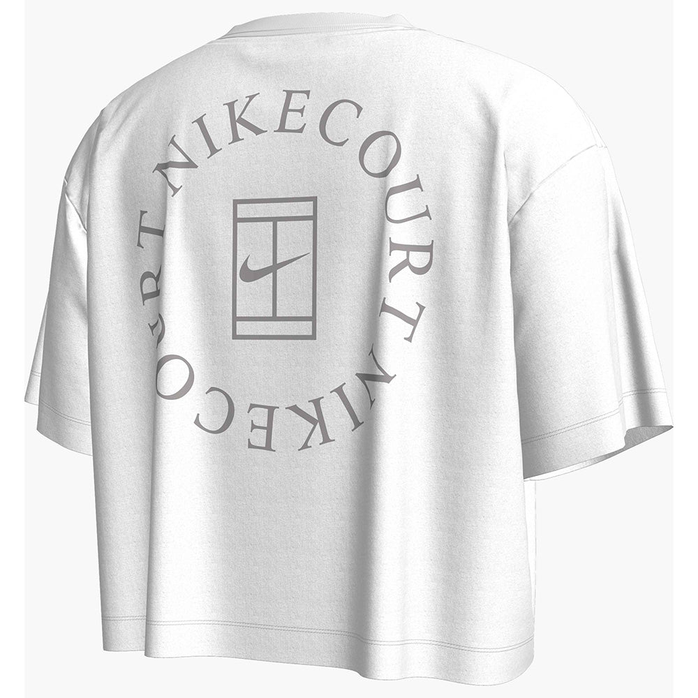 Nike Women's Slam US Open Crop Tee - White