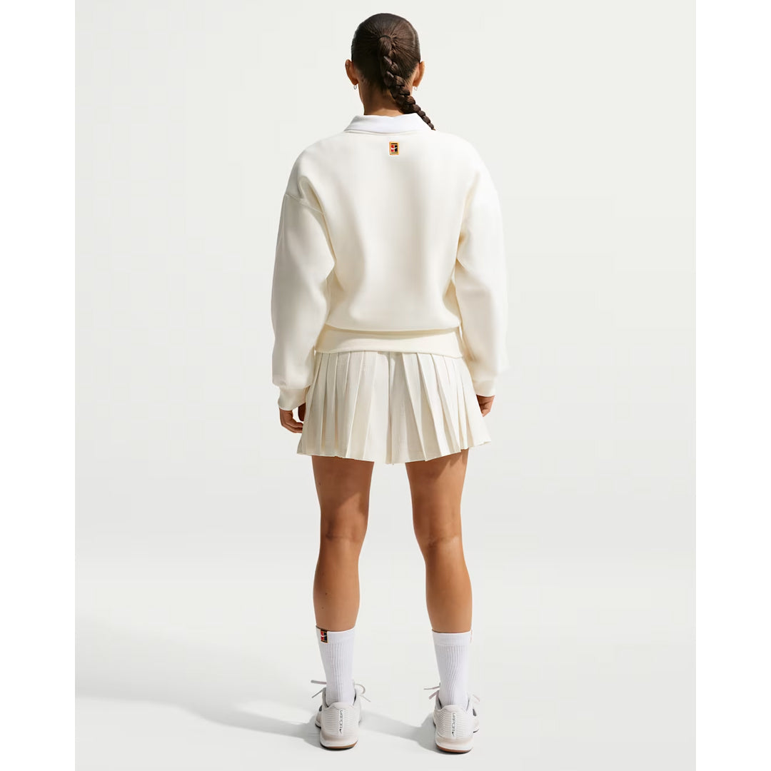 Nike Women's Court Crewneck Sweater - Sail/Midnight Navy
