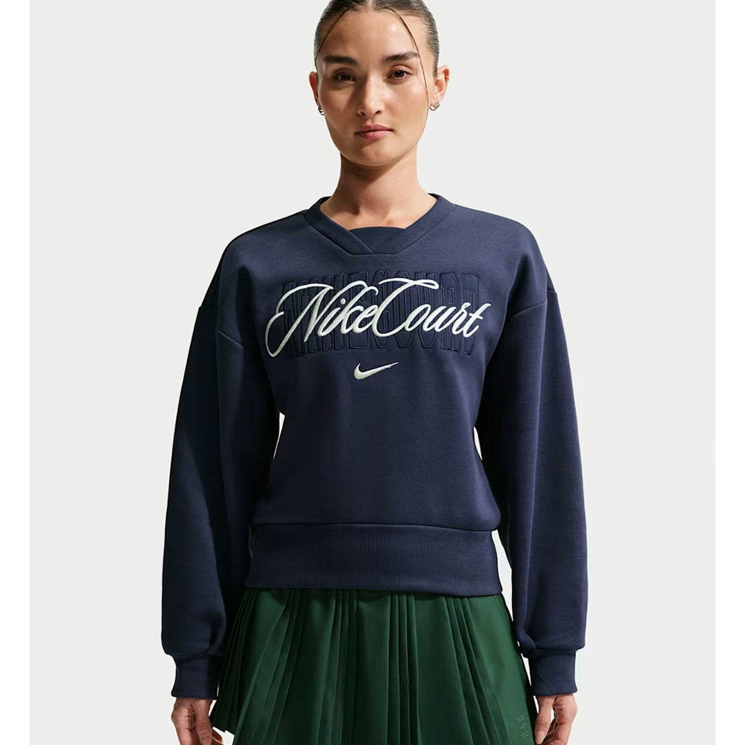 Nike Women's Court Crewneck Sweater - Midnight Navy