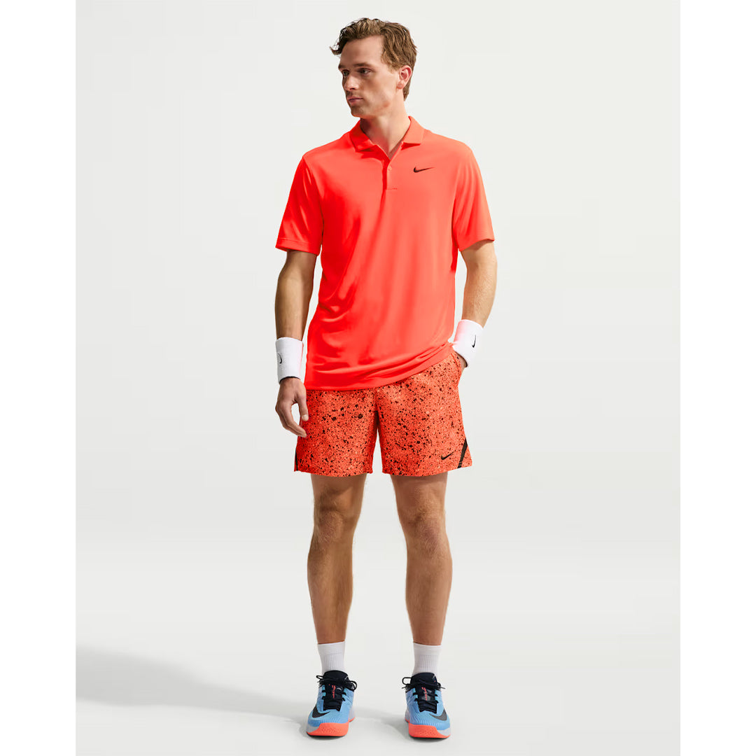 Nike Men's Victory Print 7" Short - Bright Crimson/Black