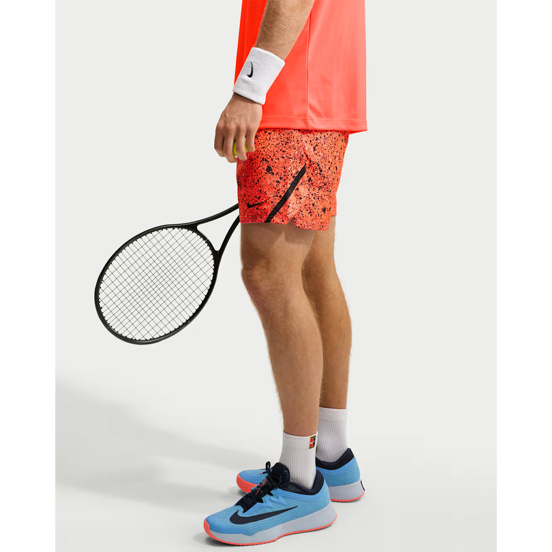 Nike Men's Victory Print 7" Short - Bright Crimson/Black