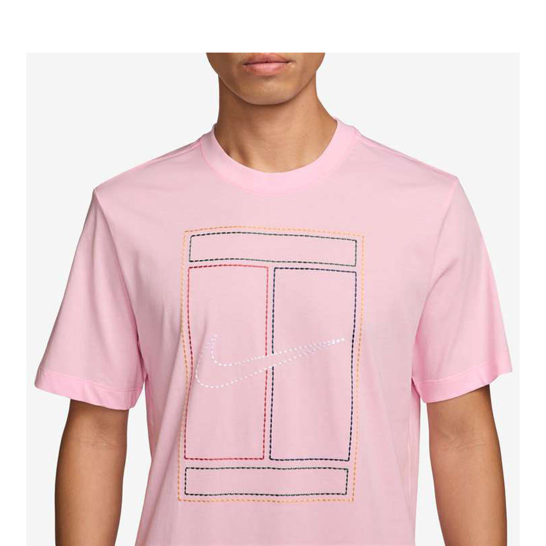 Nike Men's Heritage Court Tee - Pink Foam