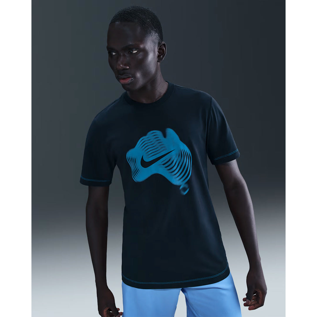 Nike Men's Court OZ Tee - Dark Obsidian/Photo Blue