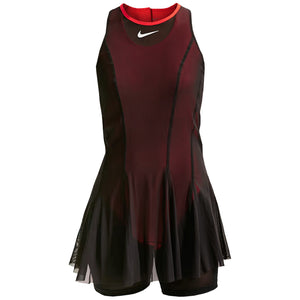 Nike Women's Slam RG Dress - Black/Light Crimson