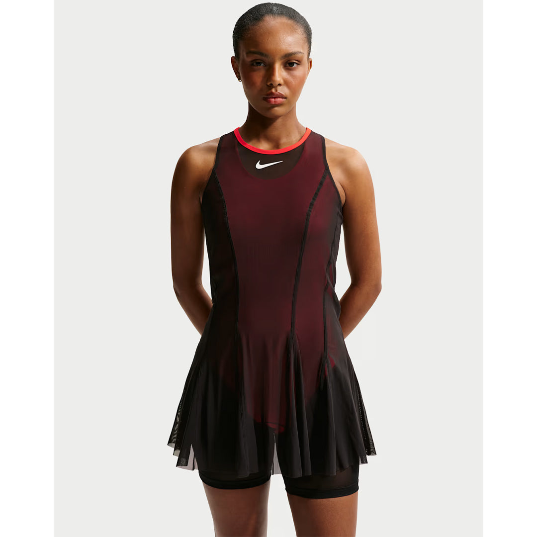 Nike Women's Slam RG Dress - Black/Light Crimson