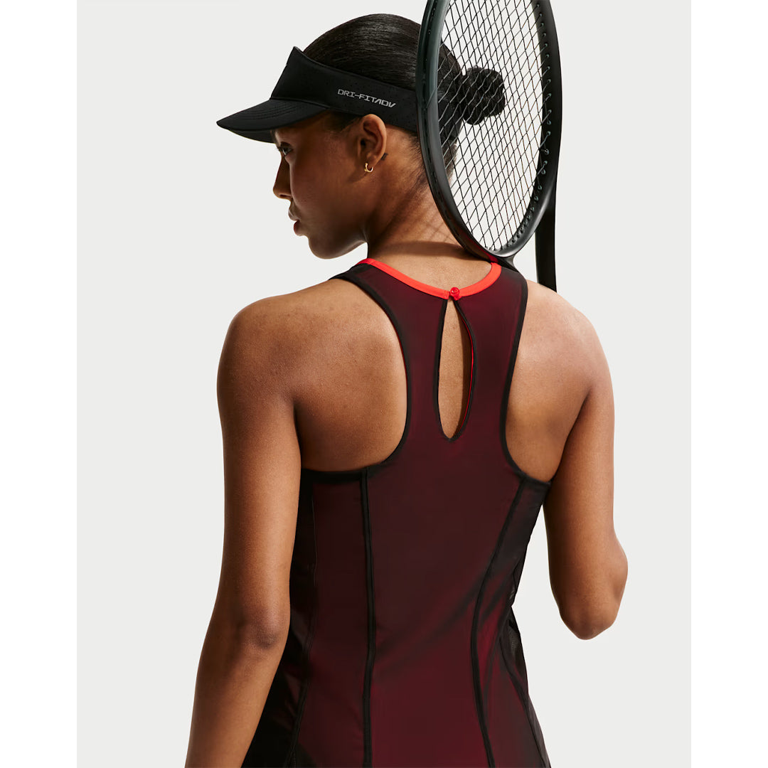Nike Women's Slam RG Dress - Black/Light Crimson