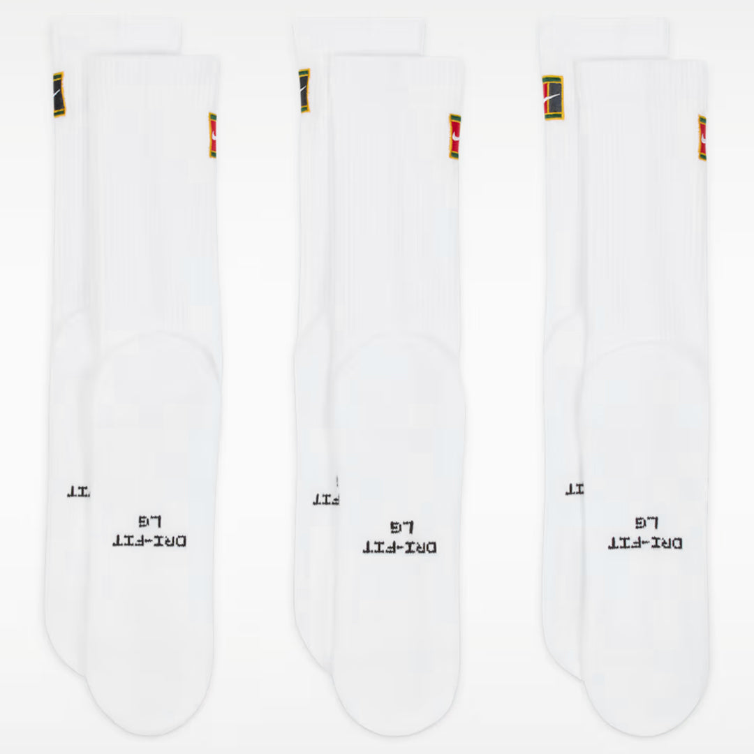 Nike Everyday Elevated Crew 3 Pack Socks - White