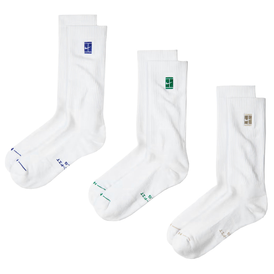 Nike Everyday Elevated Crew 3 Pack Socks - White/Multi