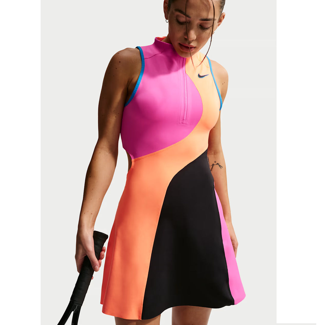 Nike Women's Slam OZ Dress - Laser Fuchsia/Atomic Orange