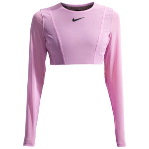 Nike Women's Slam RG Long Sleeve Crop Top - Light Magenta