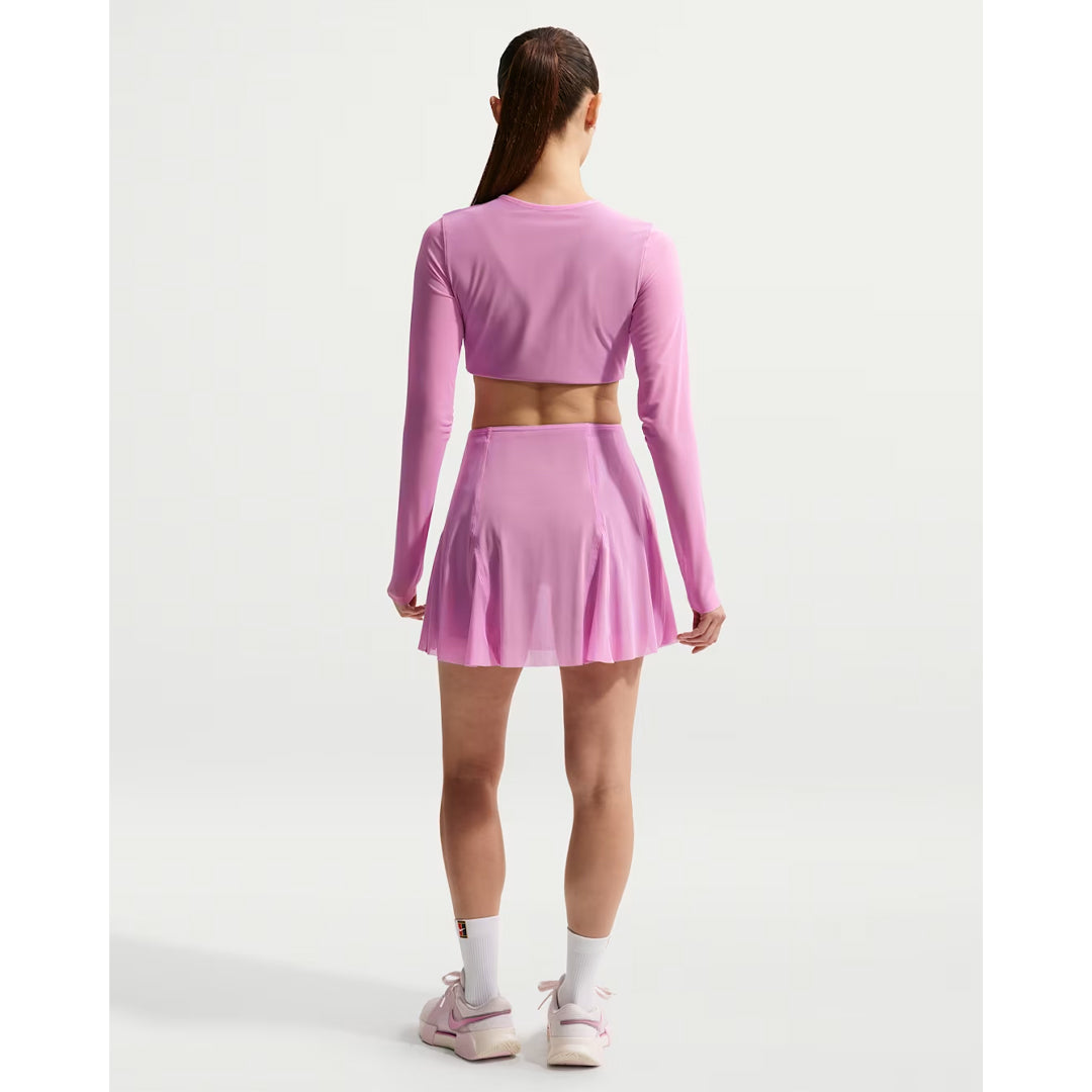 Nike Women's Slam RG Long Sleeve Crop Top - Light Magenta