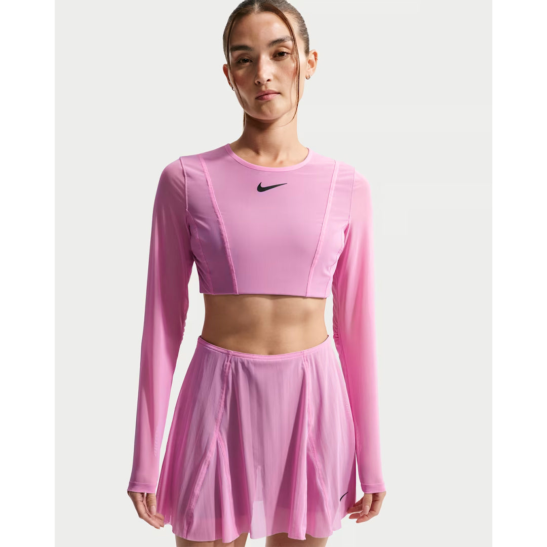 Nike Women's Slam RG Long Sleeve Crop Top - Light Magenta