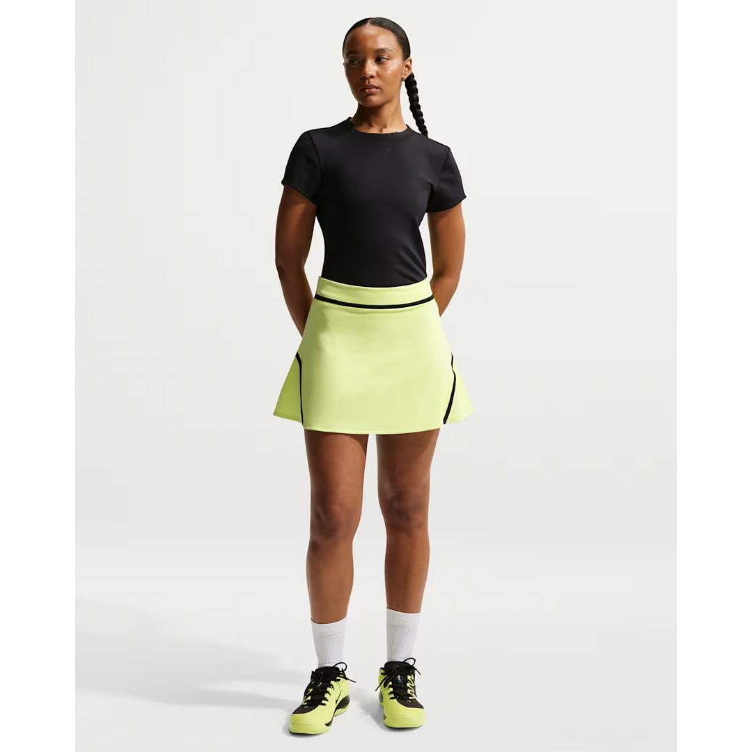 Nike Women's Advantage Novelty Skort - Light Lemon Twist/Black