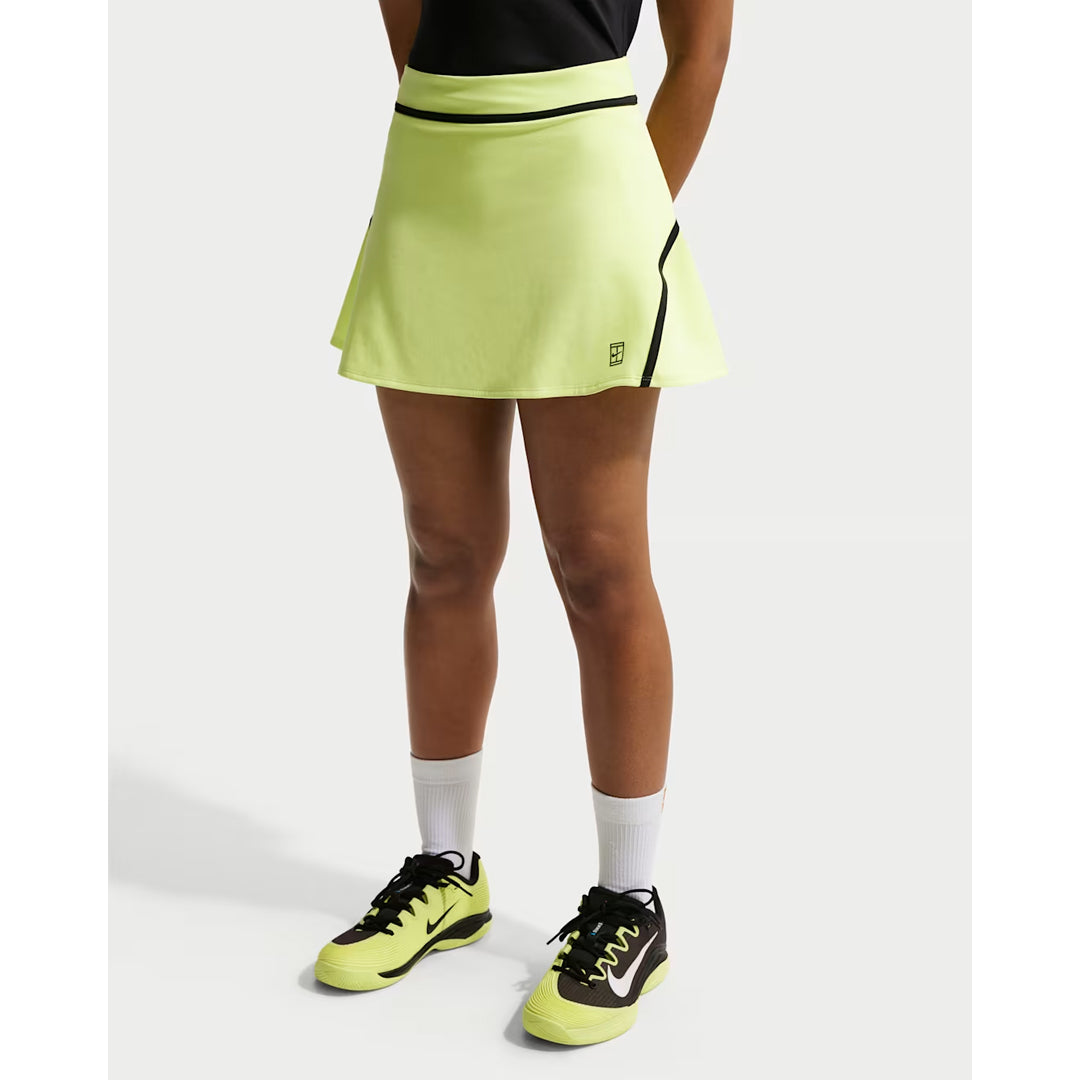 Nike Women's Advantage Novelty Skort - Light Lemon Twist/Black