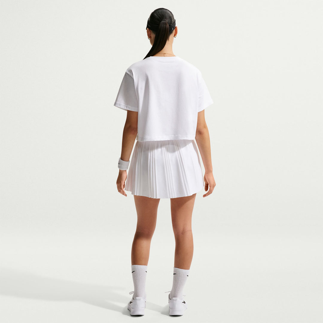 Nike Women's Slam Crop Tee - White