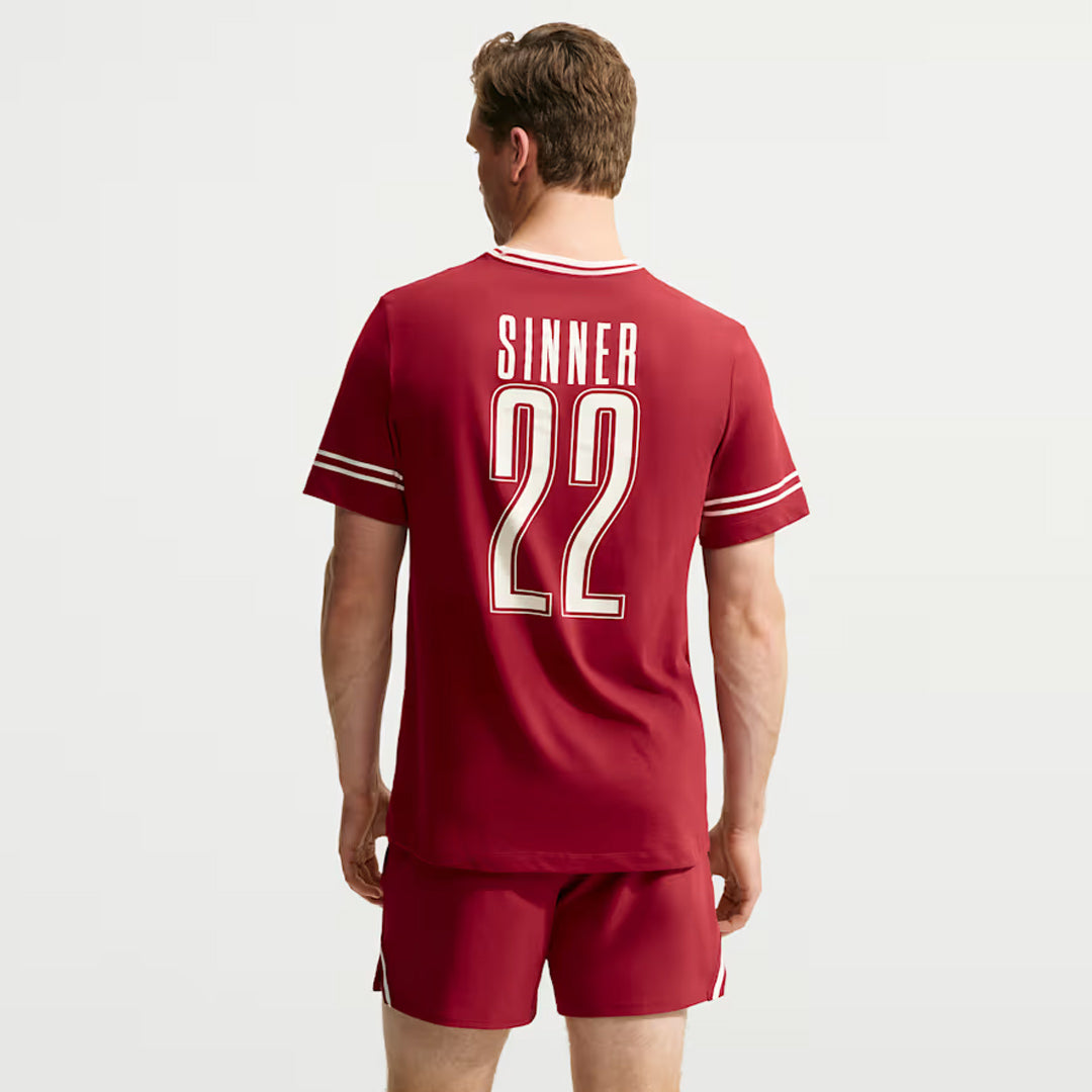 Nike Men's Slam US Open Jannik Tee - Team Red