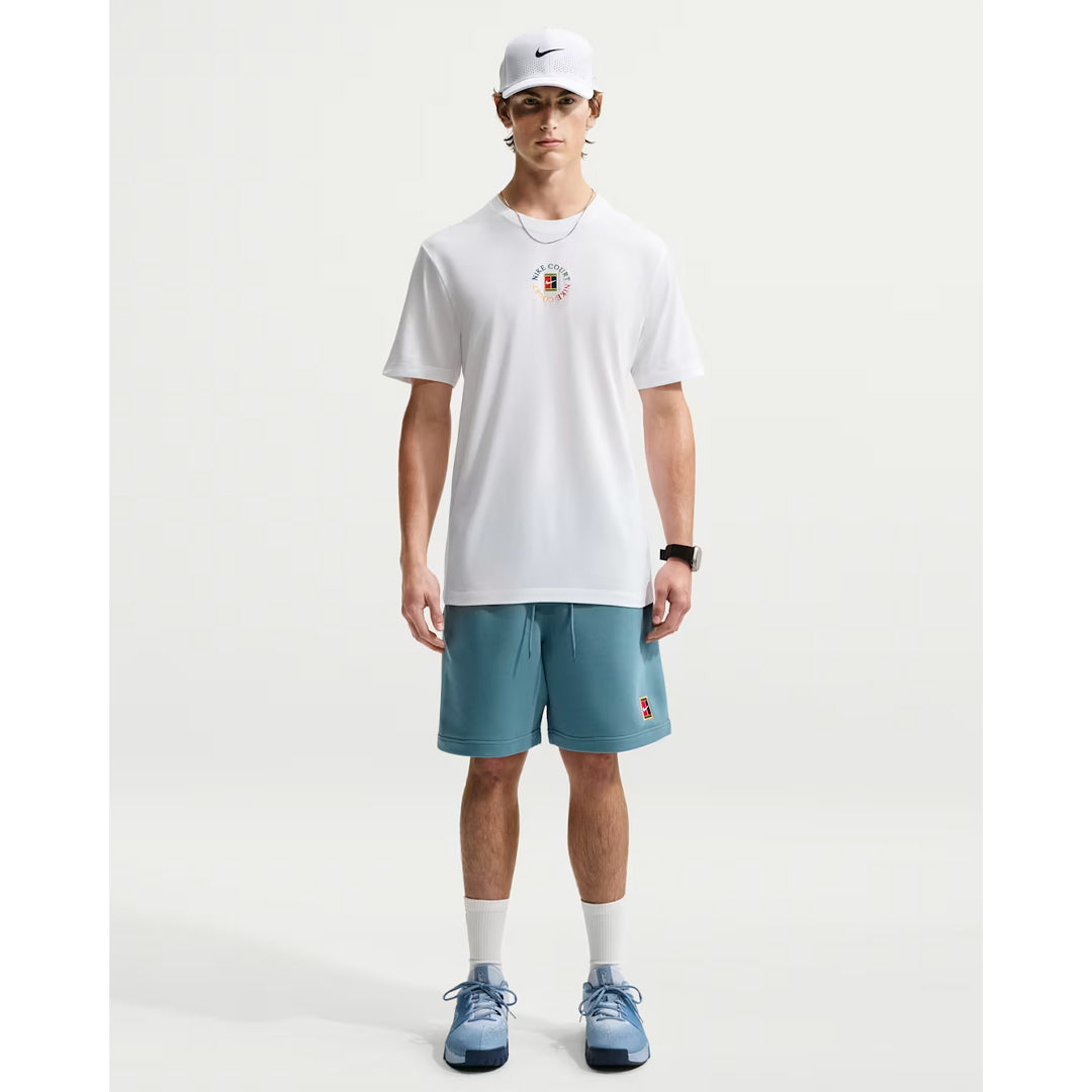 Nike Men's Court Heritage Tee - Burgundy Ash