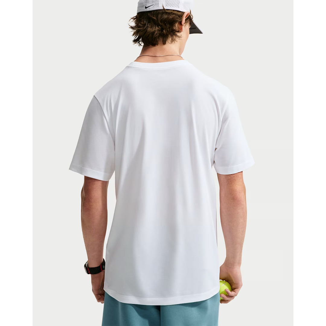 Nike Men's Court Heritage Tee - Burgundy Ash