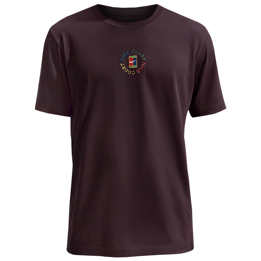 Nike Men's Court Heritage Tee - Burgundy Ash