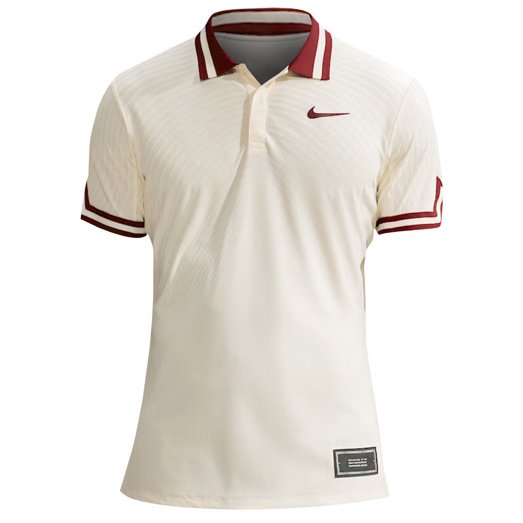 Nike Men's Slam New York U2 Polo - Pale Ivory/Team Red