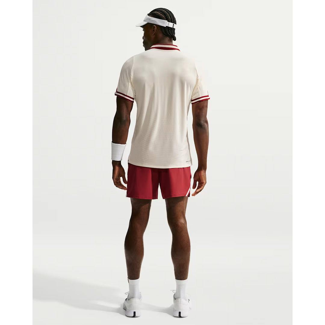 Nike Men's Slam New York U2 Polo - Pale Ivory/Team Red